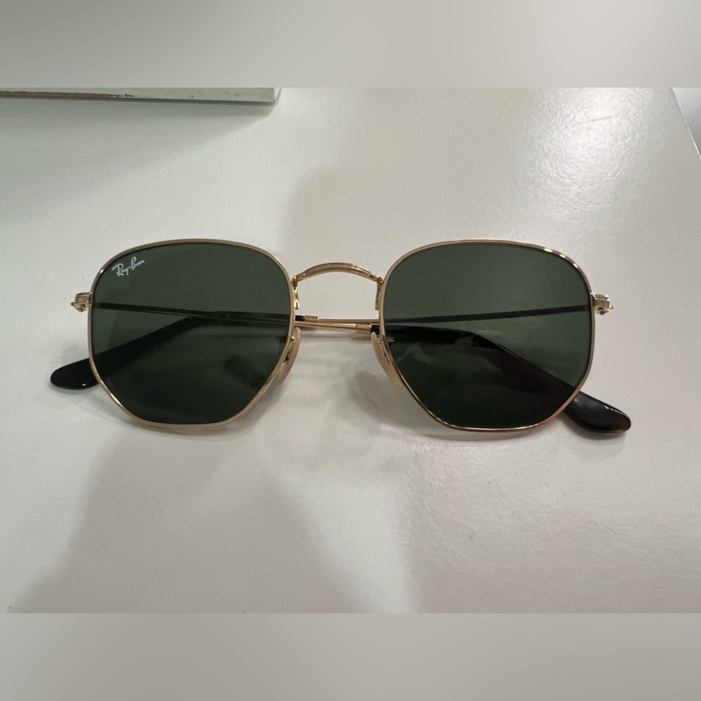 Ray-Ban Hexagonal Arista Gold Sunglasses
